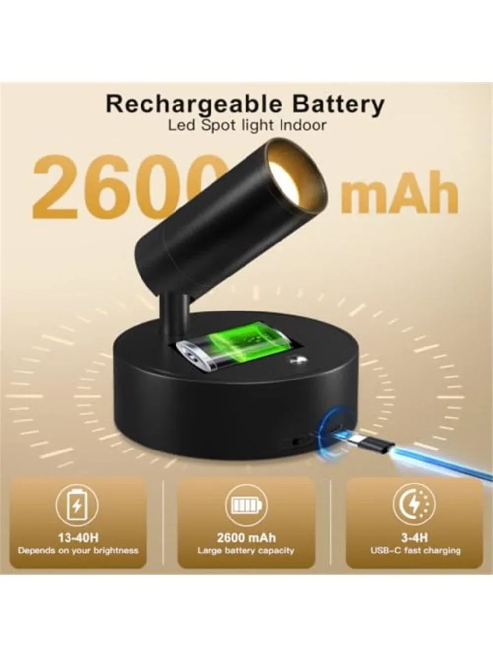 N/A 🧿rechargeable spotlight